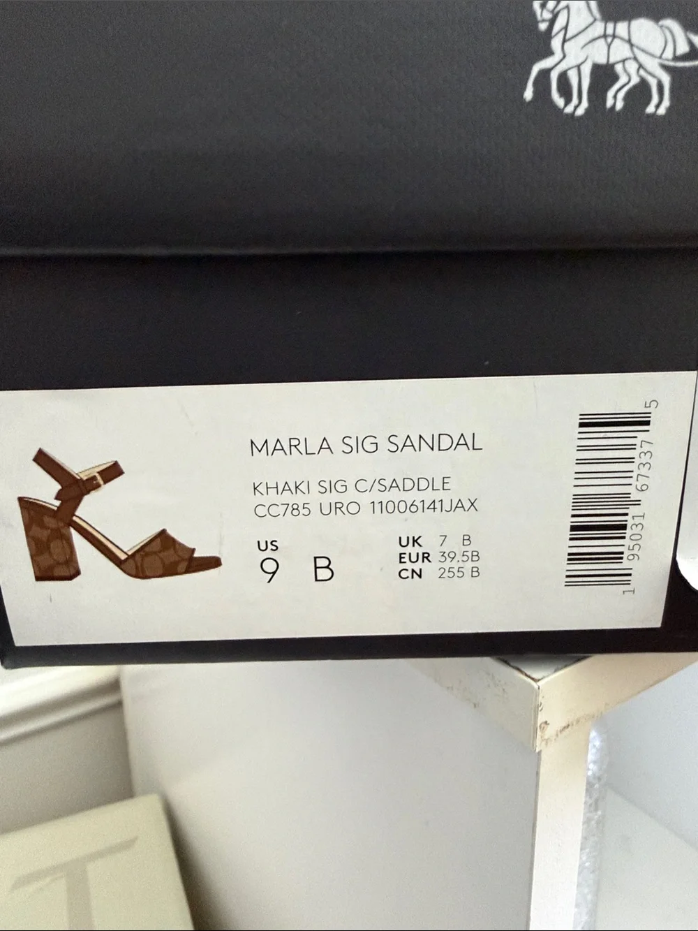 NIB Coach Marla Signature Canvas Sandals Size 9